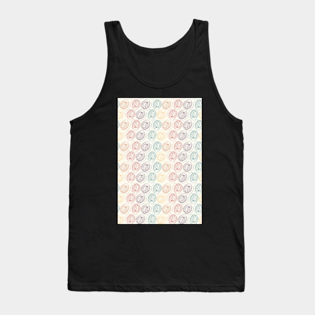 scribbly line pattern Tank Top by lisenok